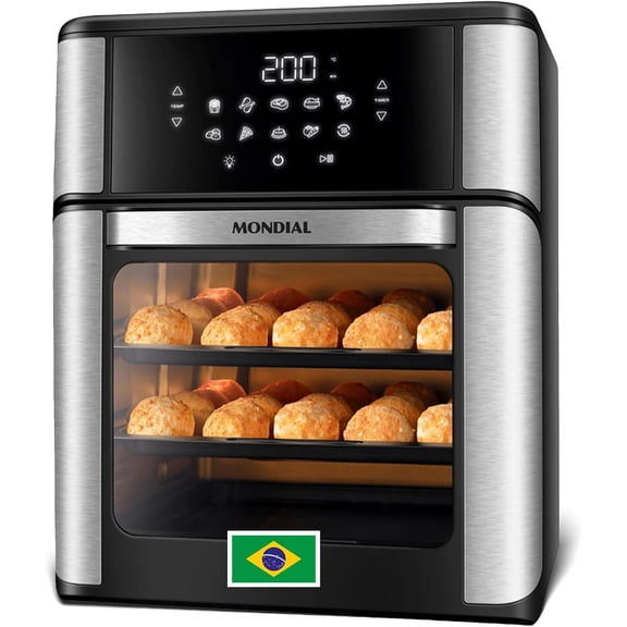 ETL listed Commercial 16 inch Countertop Electric Pizza Oven with pizza stone, Multipurpose Indoor Pizza oven for Restaurant use,120V/1800W