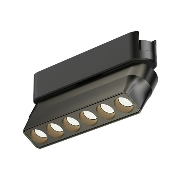 ETL23212-BK-ET2 Lighting-Continuum - 6W 1 LED Gimbal Optic Track Light-2.25 Inches Tall and 5 Inches Length-Black Finish