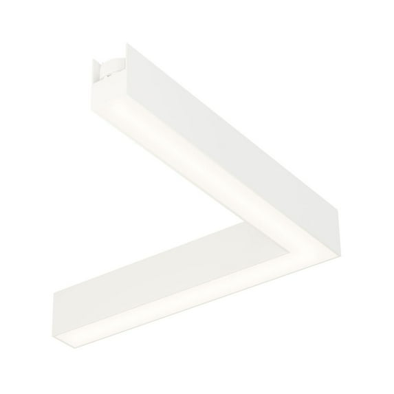ETL29212-WT-ET2 Lighting-Continuum - 15W 1 LED Corner 90 Track Light-1.5 Inches Tall and 9 Inches Wide-White Finish