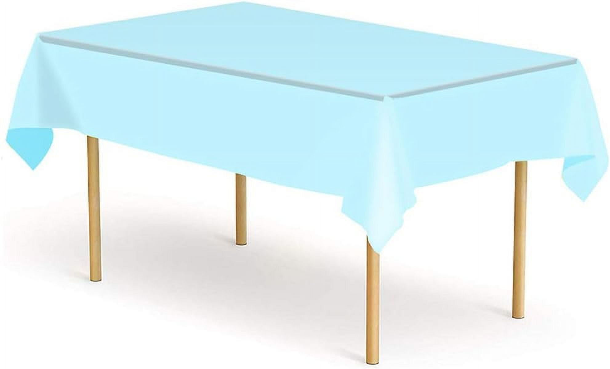 ETMURY Plastic Tablecloth 6 Pack Disposable Rectangle Table Covers 54 in. x 108 in. for 6 to 8 ...