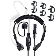 ETMY Throat Mic Headset ER402 Compatible with Motorola XPR 3500e XPR 3300e 3-Pair Earbuds for Noisy Environments Security 1-Count