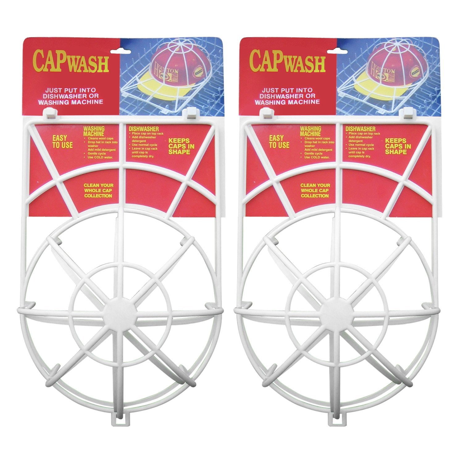 2pcs Baseball Cap Washer, Hat Cleaner & Protector, Shaper Rack for ...