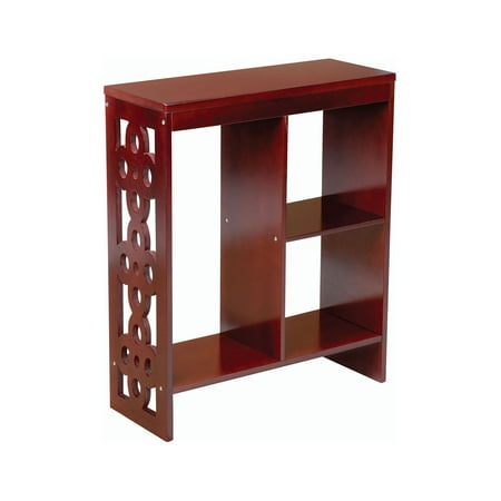 ETNA Slim End Table with Shelves, Narrow Side Table with Storage