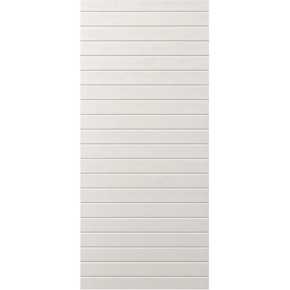 ETO DOORS Fiberglass Exterior Entry Door - Horizontal Plank Stainable Paintable Modern Exterior Front Door - Energy Efficient Durable Fiberglass Doors for Home Use 35-3/4 x 95 x 1-3/4