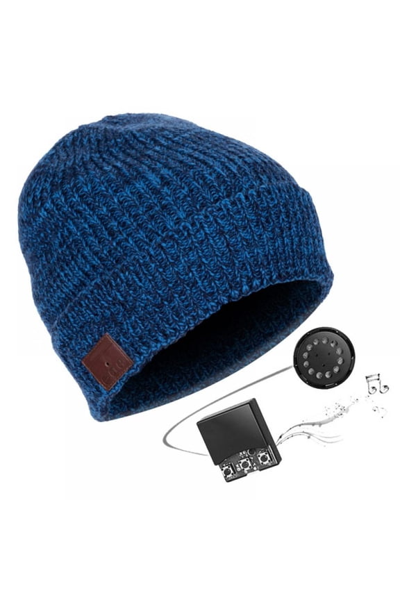 Wireless Bluetooth Headphones Beanies Cap Earphone With Mic Winter Warm Music Caps Fashion Mixed Color Knitted Hedging Hat