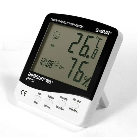 ETP101 Digital Thermo-hygrometer Dew-point Meter with Humidity Alarm Function High-precision thermometer Moisture meter
