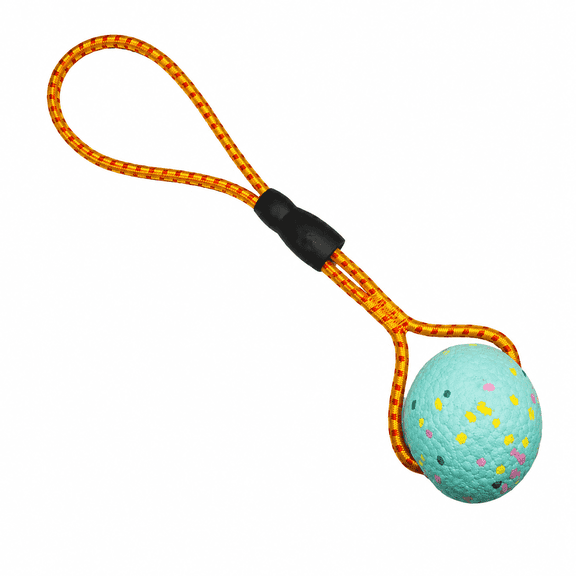 ETPU Dog Chew Ball | Durable Tug Rope Toy | Interactive Dental Training Toy for Dogs | Holiday Gift for Pet Lovers