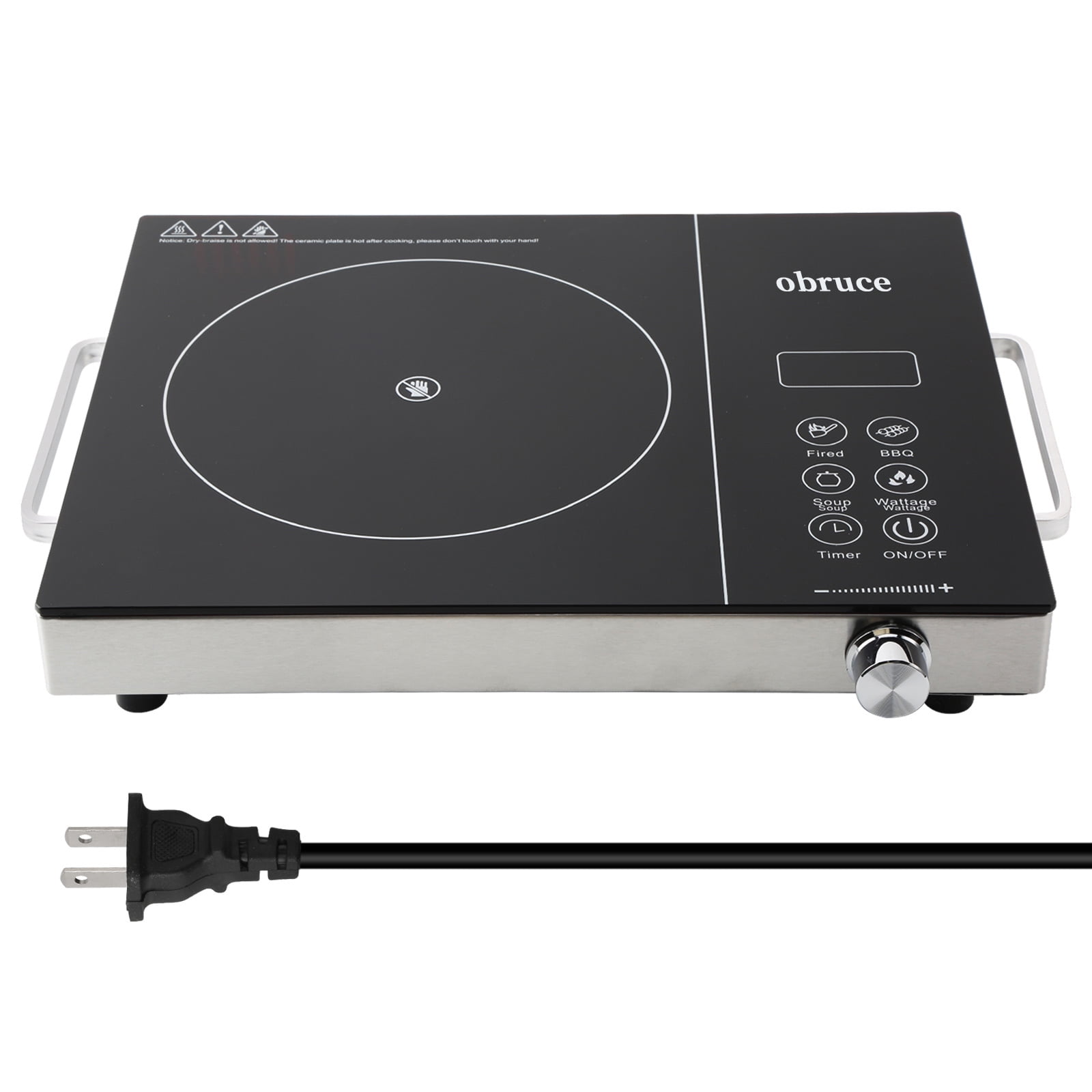 ETSEGA 3500 Watt Electric Burner Ceramic Hot Plate Infrared Cooktop with 4 Hours Timer Walmart
