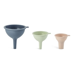Elements by Thyme & Table 3-Piece Silicone Funnel Set - Multicolor