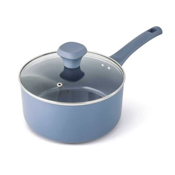 Elements by Thyme & Table 3 QT Ceramic Non-Stick Sauce Pan - Blue