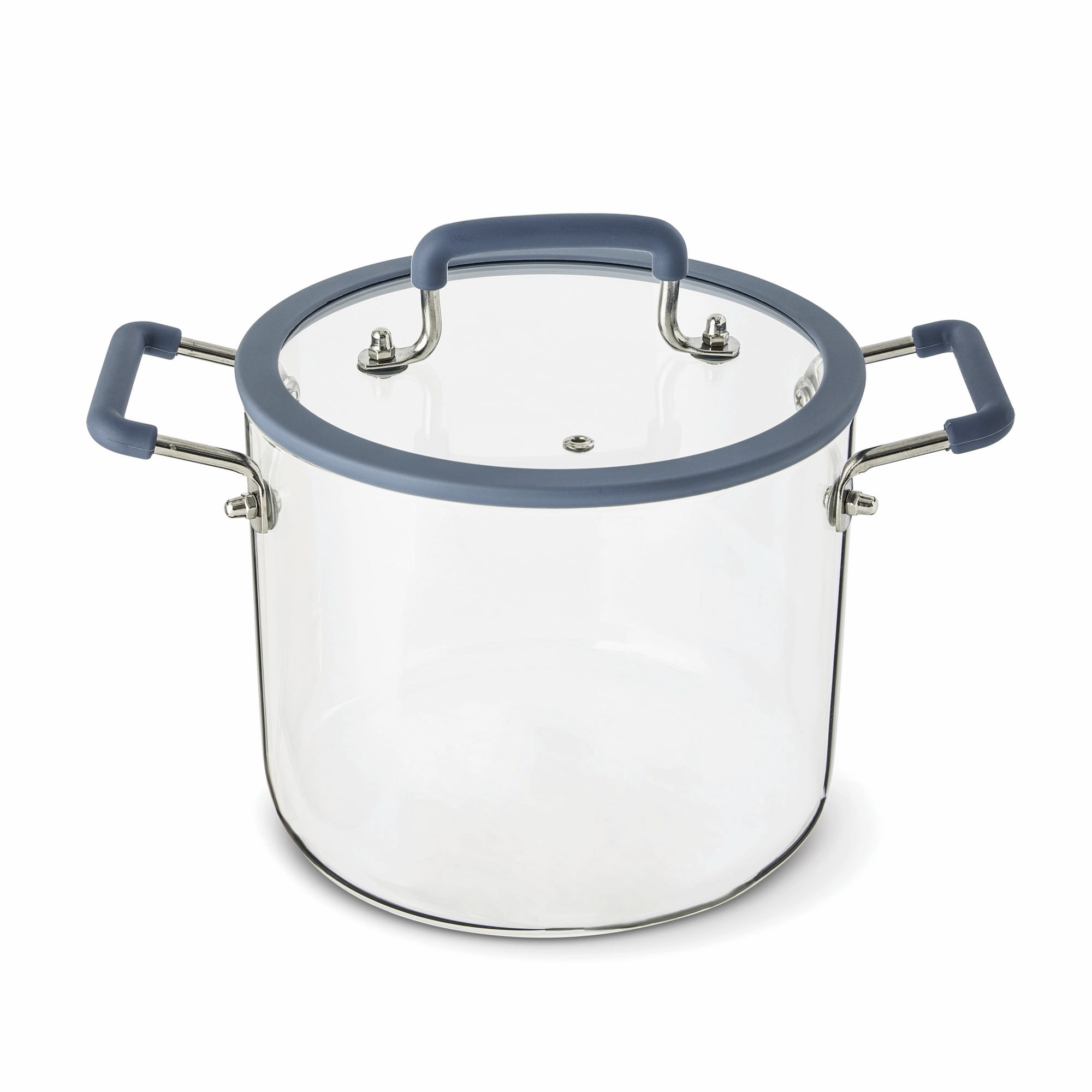 Elements by Thyme & Table 4.5 QT Borosilicate Glass Pot - Blue