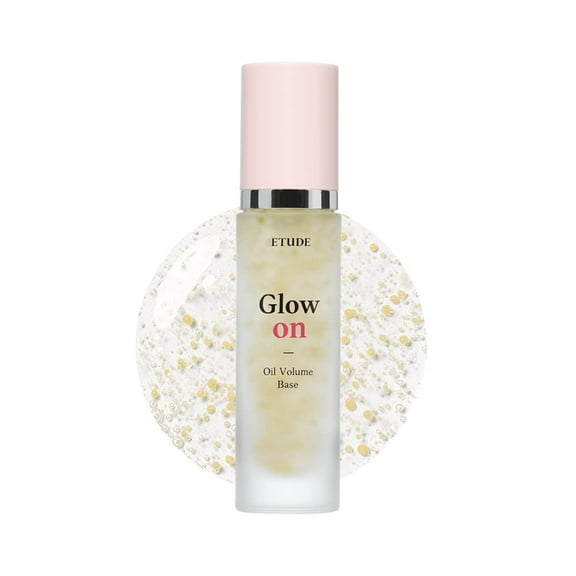 ETUDE House Glow On Base Oil Volume 30ml (21AD)| All-in-One Makeup Oil Volume Glowing Base with a Long-Lasting Effect and Dewy Finish