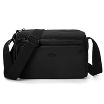 ETidy Nylon Crossbody Bag For Women Waterproof Lightweight Casual Shoulder Bookbag Purse Hobo Bag（Black）