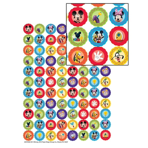 Eureka Mini Sticker Mickey Mouse Clubhouse Gears 704/pack EU-621002
