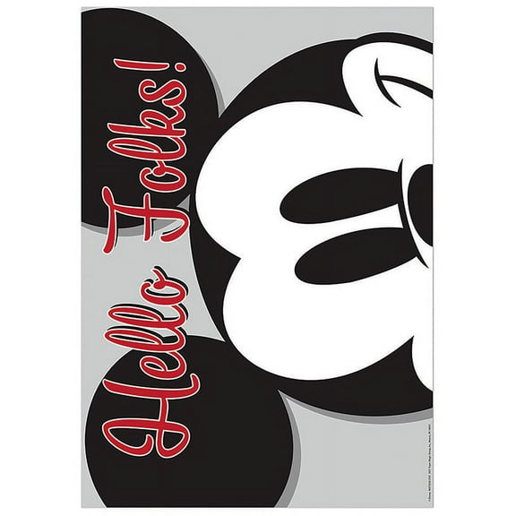 Eureka Mickey Mouse Hello Folks! Poster, 13" x 19" (EU 837552)