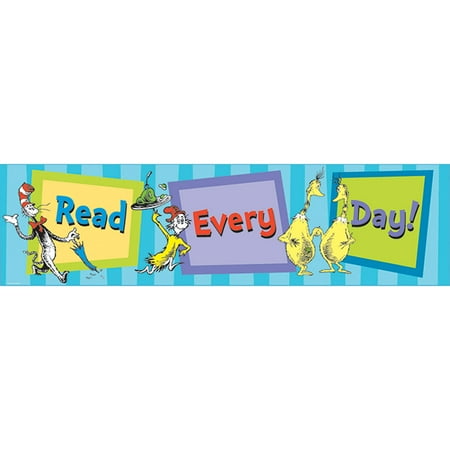 EU-849663 - Cat In The Hat Read Every Day Banner by Eureka