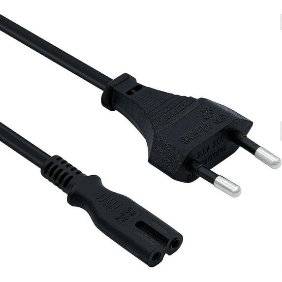 EU Plug C7 Power Cable - 1.5M for PS5 / Xbox Series X / S (Black)