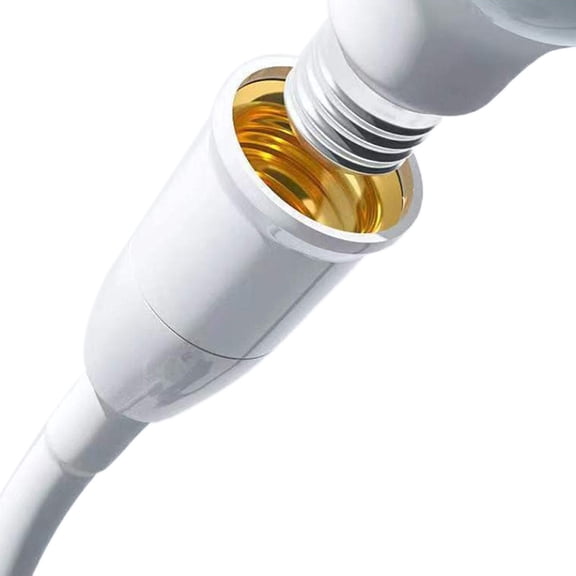 EU Plug To E27 Lamp Holder Light Bulb Socket With Switch Flexible Lamp Base Conversion Table Lamp Converter Light Adapter