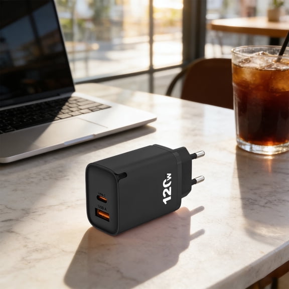EU Plug Wall Charger, Universal USB Power Adapter, Fast Charging for Mobile Phones, Tablets, Mice, Headphones & Other Small Electronic Devices EU Standard