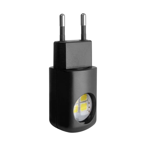 EU Plug-in Wall LED Night Light with Automatic Light Sensor Light-Control Lamp for Bedroom and Hallway