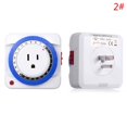 EU Timer Switch Timer 24 Hours Plug In Mechanical Grounded Programmable