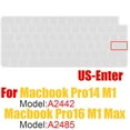 EU US keyboard cover for macbook pro 14 inch m1 a2442 macbook pro 16