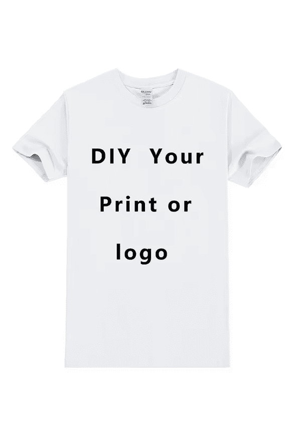 EU size 100% pure cotton custom T-shirt front and back team school uniform store logo text photo for men's personalized high-end