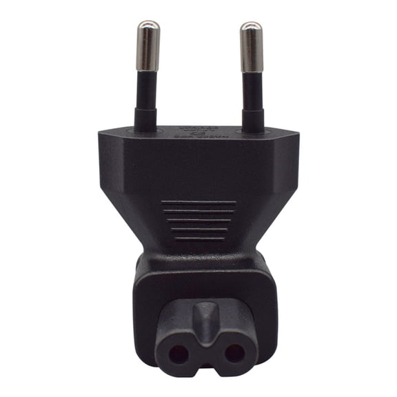 EU4.0 to IEC320C7 Electrical Power Adapter EU Standard 2Pin to IEC320 C7 Right Angled Connection Adapter