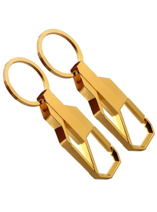 Car Keyring Cute Leather Bow Keychain for Car Keys Golden