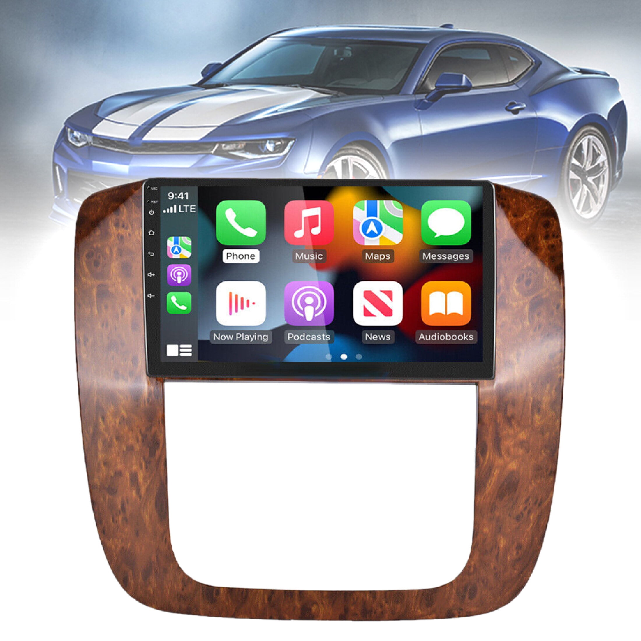 9-inch Android 11 Car Stereo For 07-11 Camry – Built-in Wireless CarPlay & Android Auto, GPS, WiFi, Touchscreen With Rear Camera