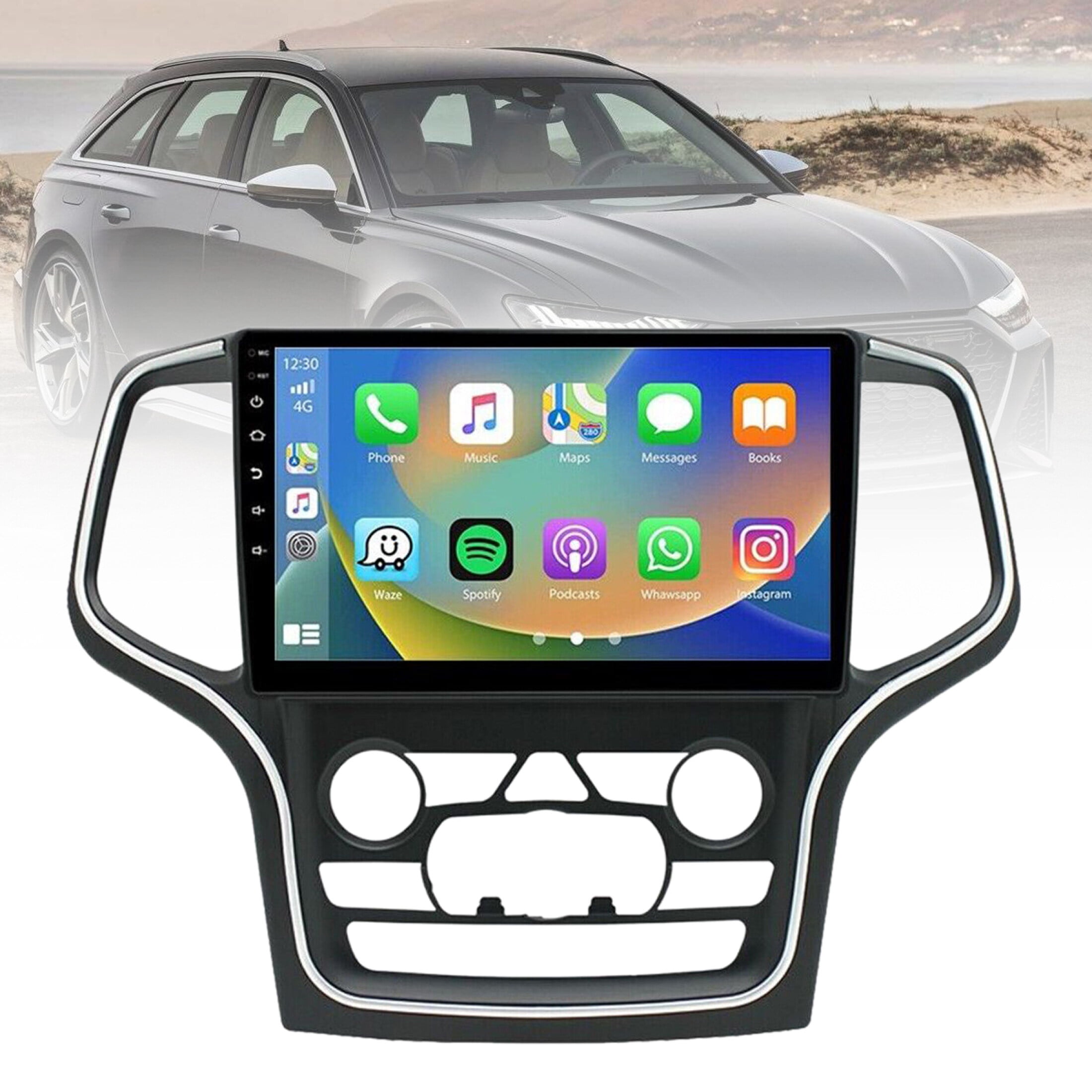 For Jeep Grand Cherokee 2014-2020 Car Gps Navigation Android Radio Stereo 6+128g