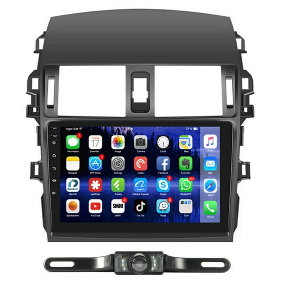 EUBUY Car Radio Stereo| For Toyota Corolla 2009-2013 2+32GB Android 12 Carplay Car Radio GPS Stereo WIFI+Camera 9"