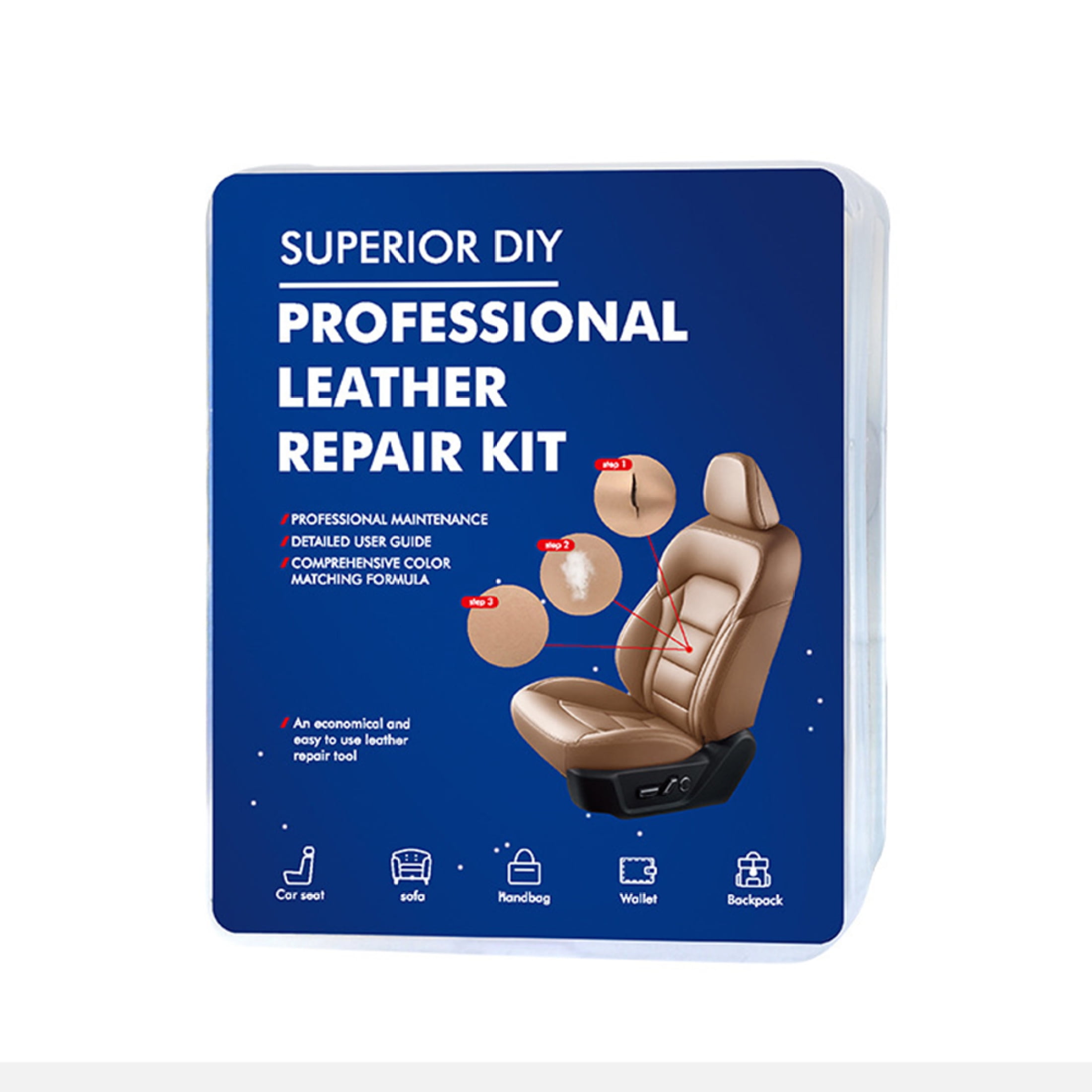 EUBUY DIY Leather Repair Kit for Car Seats Sofa Furniture Liquid