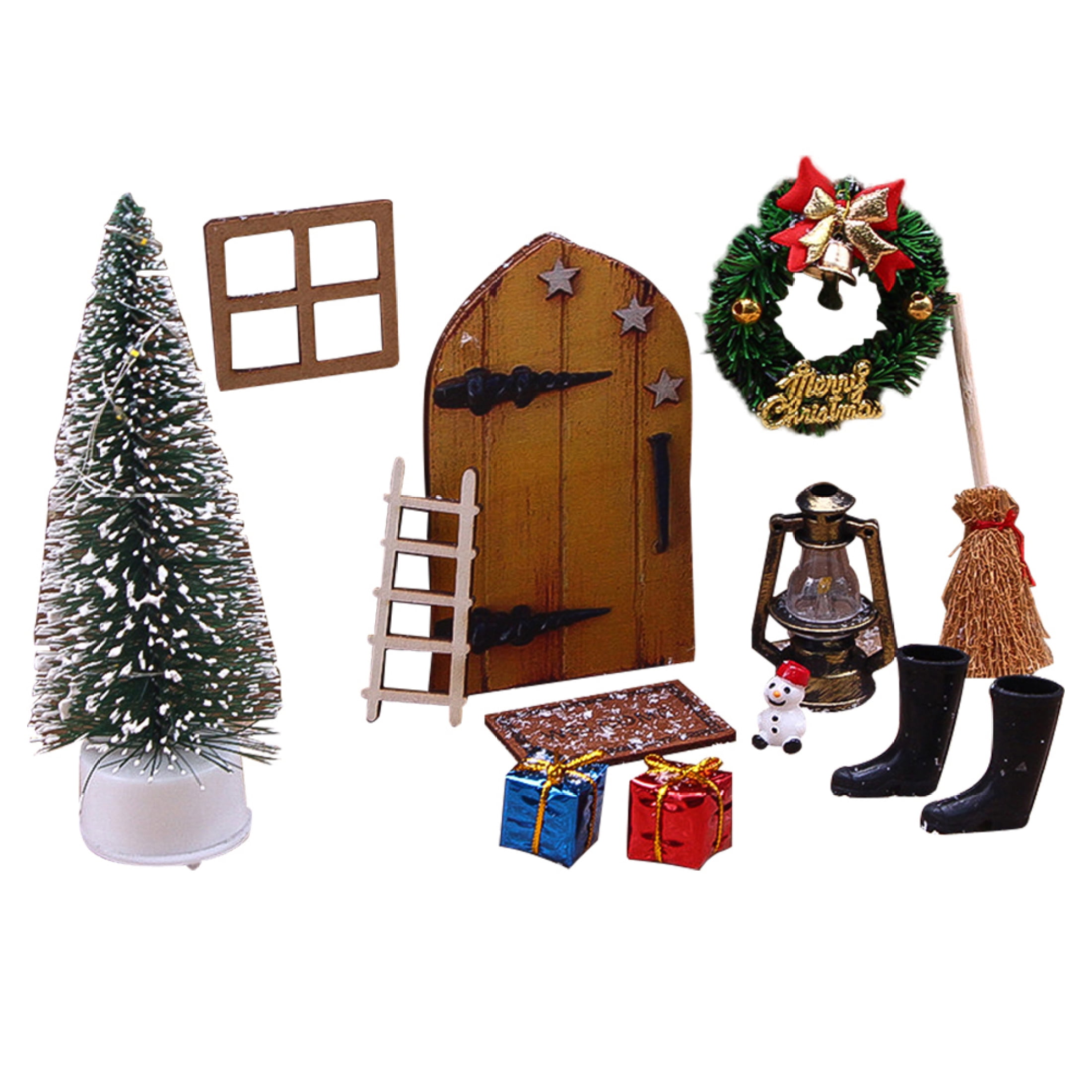 Fairy Garden Tree Figurine 1:12 Scale Dollhouse Ornament Model Train Accessory Fairy Garden Tree Figurine 1:12 Scale Dollhouse Ornament Model Train Accessory