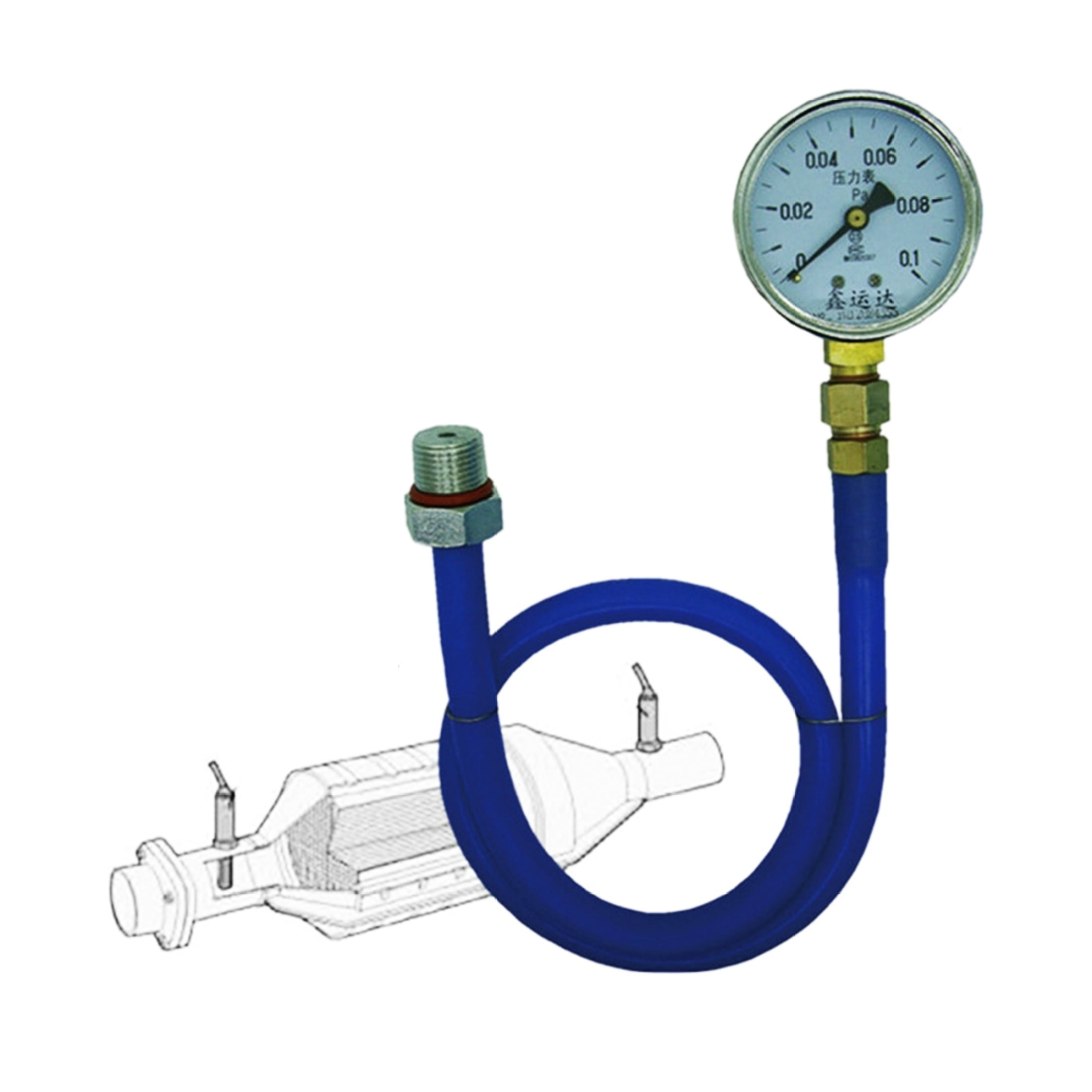 EUBUY Exhaust Pipe Clogging Detection Table Automobile Three Way