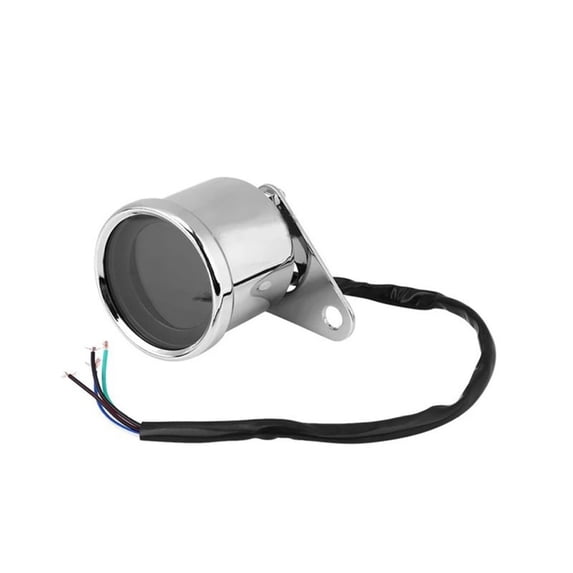 EUBUY Motorcycle Digital GPS Speedometer with 7 BacklightAdjustable Tachometer Odometer Trip Meter Universal 12V Silver