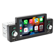 EUBUY Single Din Car Stereo Carplay 5 Inch Bluetooth Hands-free Calling Carplay Android Auto Touchscreen Mirror Link MP5 Player Tyoe 1