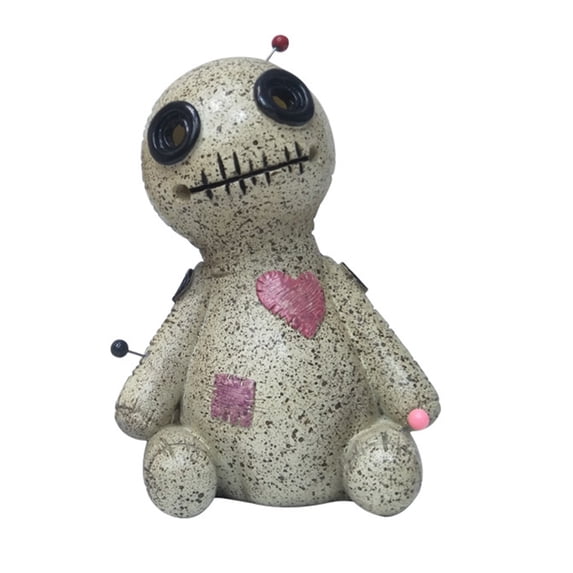 EUBUY Voodoo Doll Incense Burner with Smokes Resin Aromatherapy Mini Cone Incense Holder Craft for Desktop Indoor Halloween Car Home Decoration Ornament Head Towards Left