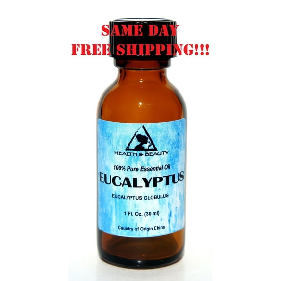 EUCALYPTUS ESSENTIAL OIL AROMATHERAPY 100% PURE NATURAL GLASS BOTT 1.0 OZ, 30 ML