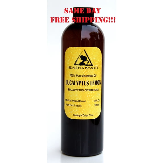 EUCALYPTUS LEMON ESSENTIAL OIL AROMATHERAPY 100% PURE NATURAL 12 OZ