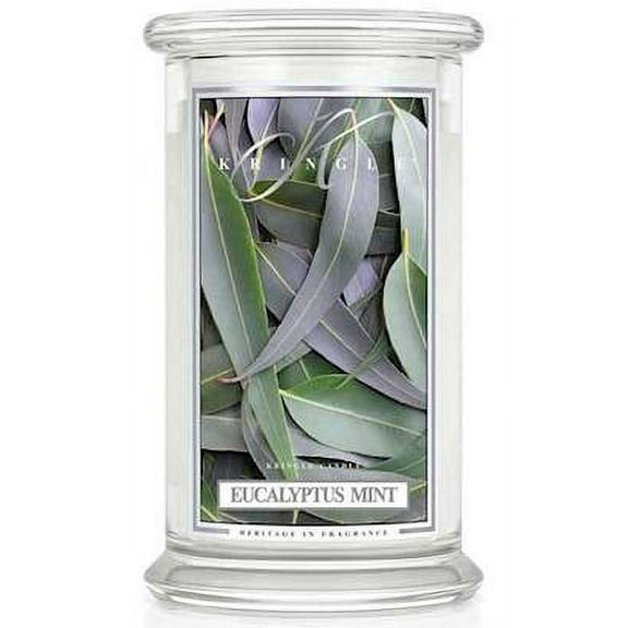 EUCALYPTUS MINT Large 2-Wick 22 oz 100 Hour Jar by Kringle Candles