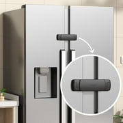EUDEMON 1 Pack Latest French Fridge Lock French Door Refrigerator/Freezer Lock Apply to Max 3.5490mm Two Door Gap Distance for Kids & Babies,Easy to install no Tools Need or Drill