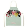 thumbnail image 1 of EUDIDV Aprons for Women With Pockets 1pc Parent adult the Family Kitchen Valentine's Day Print Linen Family Aprons plus Size Pinafore Apron Pinafore Aprons for Women, 1 of 2