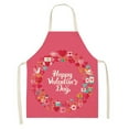 thumbnail image 1 of EUDIDV Aprons for Women With Pockets 1pc Parent adult the Family Kitchen Valentine's Day Print Linen Family Aprons plus Size Pinafore Apron Pinafore Aprons for Women, 1 of 2