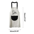 thumbnail image 1 of EUDIDV Aprons for Women With Pockets Apron Kitchen New PVC Household Sleeveless Ant-fouling Work Clothes Men And Women Fashion Cute Wateroof Overalls plus Size Pinafore Apron Pinafore Aprons for Women, 1 of 2