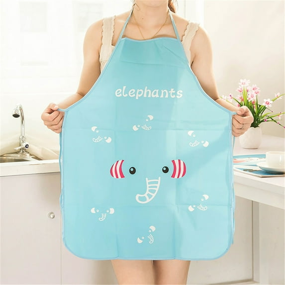 EUDIDV Aprons for Women With Pockets Women Kitchen Cooking Pvc Bib Apron plus Size Pinafore Apron Pinafore Aprons for Women