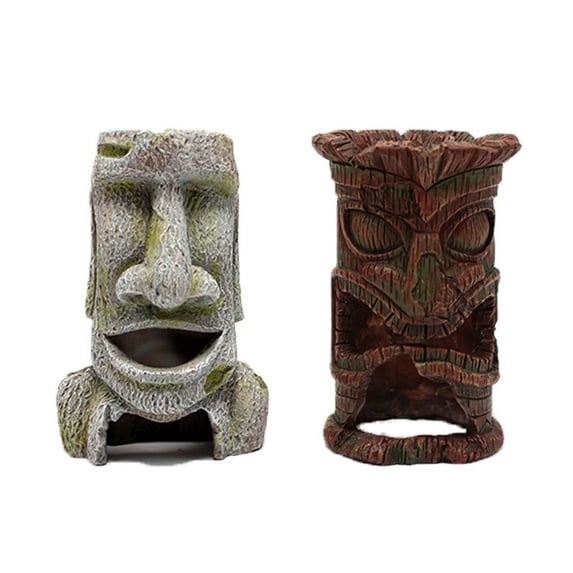 EUDIDV Aquarium Gravel;Fish Tank Escape Cave European Style Decoration Ancient Castle Fish Tank Decoration Decoration Fish And Shrimp Escape House 2PC;Garnelen Versteck;Aquarium Deko