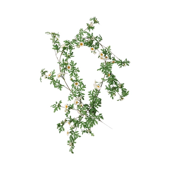 EUDIDV Artificial Flowers Decorative Shelter Wall-hung Green Plant Simulation Daisy Rattan Living Room Fake Flowers Wall Hung Indoor Vines;for Home Decor