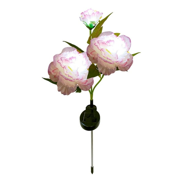 EUDIDV Artificial Plant Lights Solar Peony Simulation Flower Lights LED Garden Decorative Lights（pink）;for Home Decor