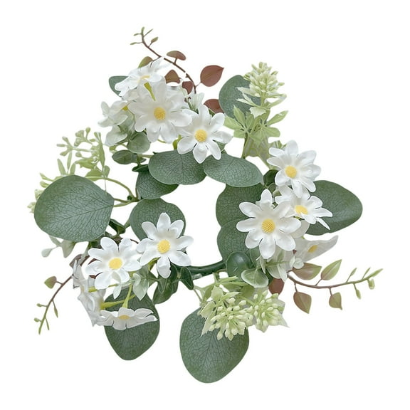 EUDIDV Artificial Plants; Simulation Hydrangea Candlestick Garland Vibes Desktop Ornaments Candle Garland Party Decoration Flower;for Home and Office